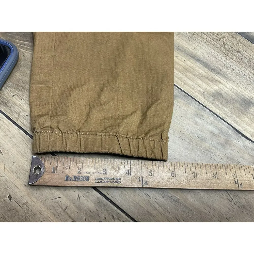 Vuori Pants Mens Large Brown Canvas Jogger Ripstop Traveler Stretch Active V434